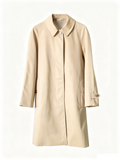Classic Khaki Single Breasted Trench Coat