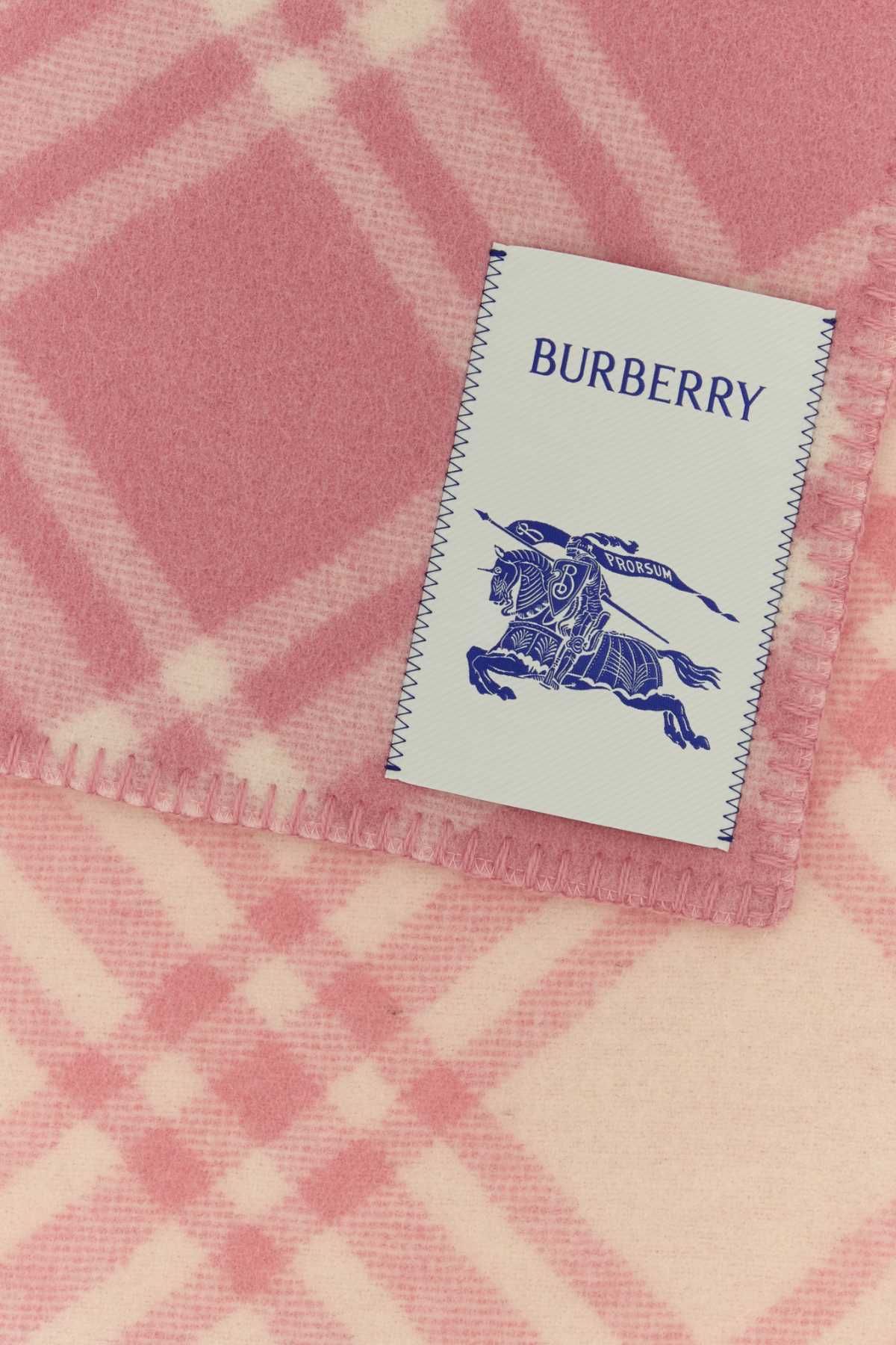 Burberry Unisex Embroidered Wool Scarf