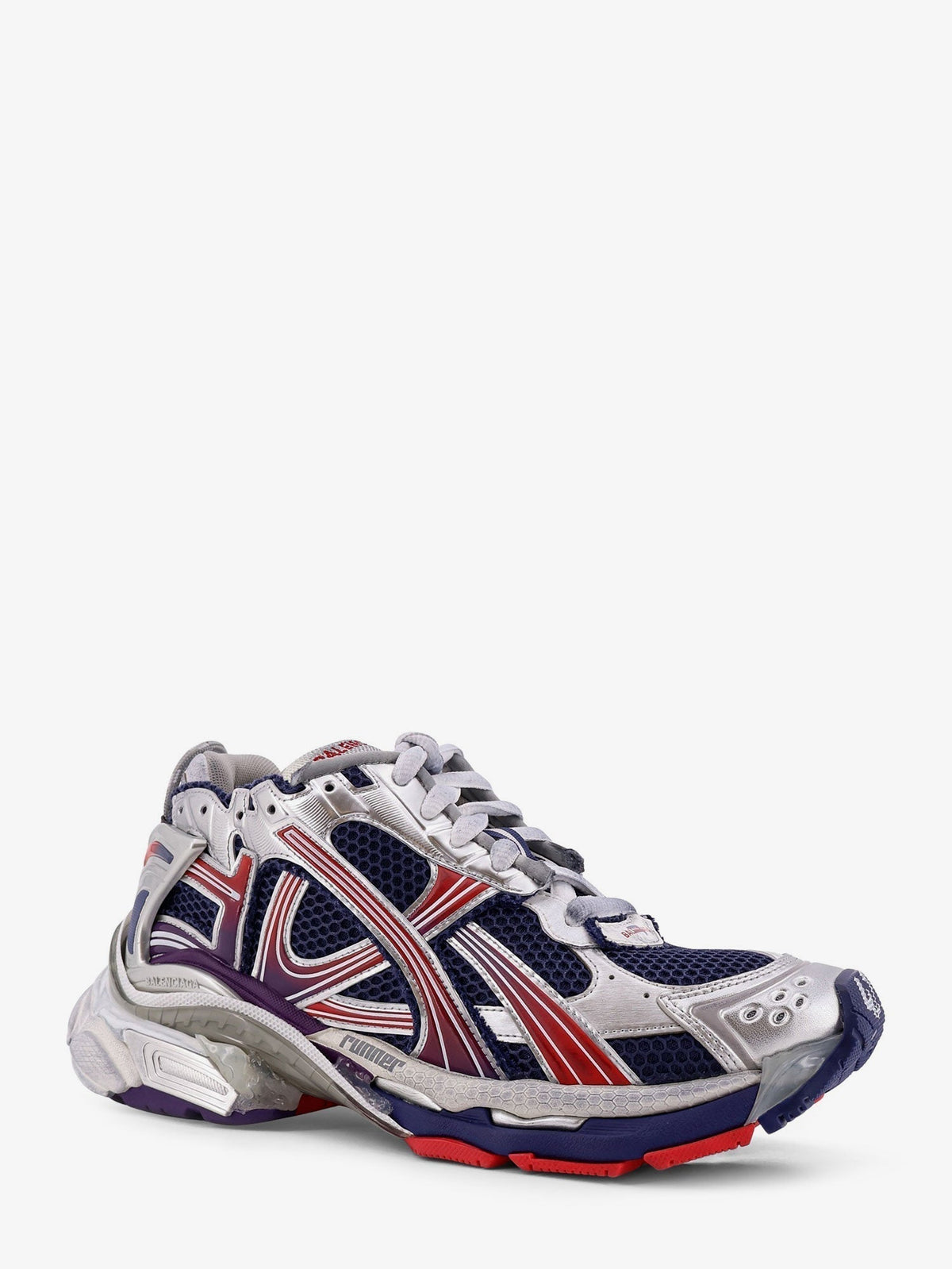 Balenciaga Men Mesh And Nylon Runner Sneakers