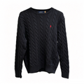 Ralph Lauren Unisex Cable Knit Couple Sweater Black