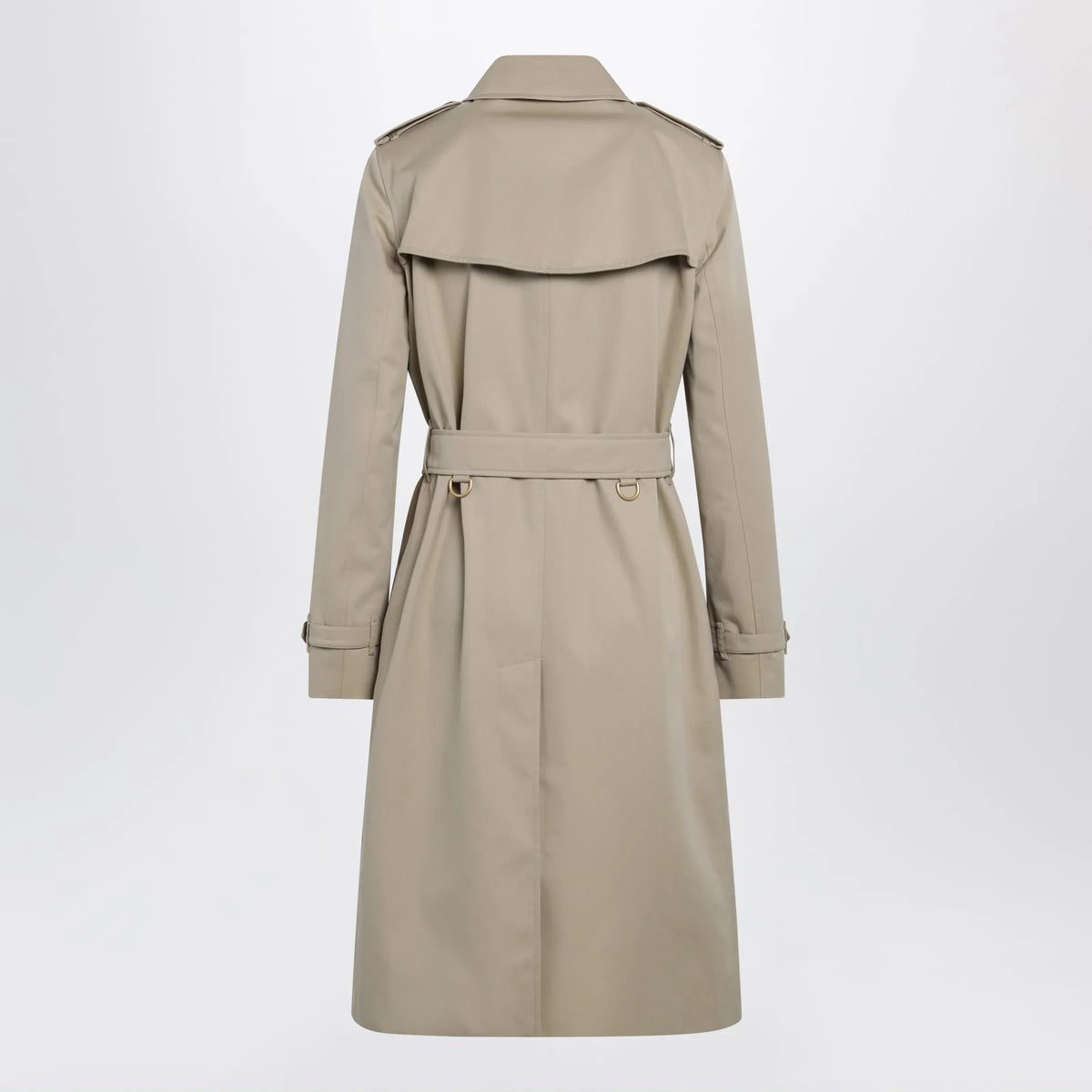 Burberry - Long Kensington Heritage cotton trench coat in honey