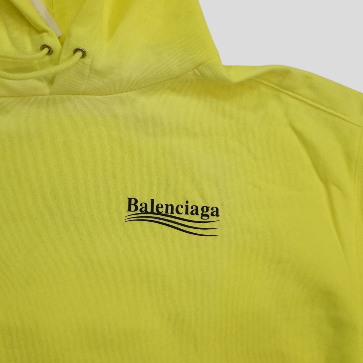 Balenciaga Campaign Hoodie in Neon Green