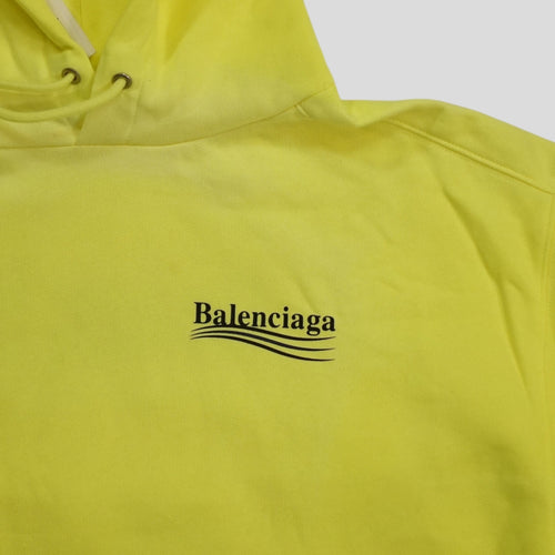 Balenciaga Campaign Hoodie in Neon Green