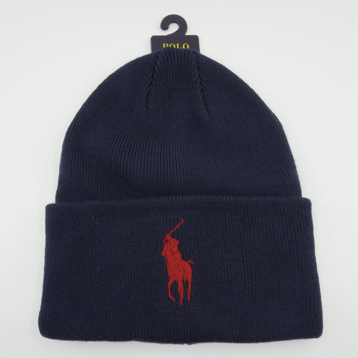 [PC0708-410] Mens Polo Ralph Lauren Big Pony Cuff Hat