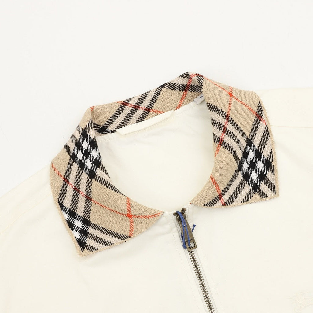 BURBERRY BBR Two-Tone Check Lapel Jacket
