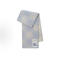 Burberry Women Wool Knit Scarf, Logo Check Pattern, Dive Blue