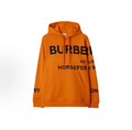 Burberry Unisex Hoodie, Horseferry Print Logo, Orange