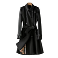Burberry Black Double‑Breasted Trench Coat
