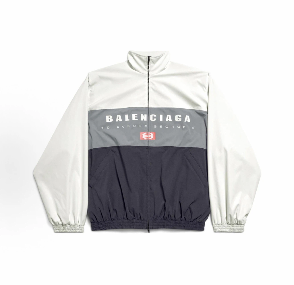 Balenciaga Tri‑Color Block Track Jacket