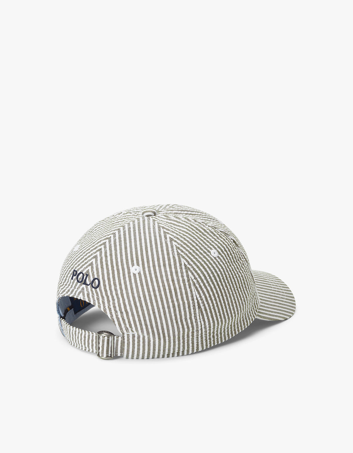 Seersucker Ball Cap - New Olive Seersucker