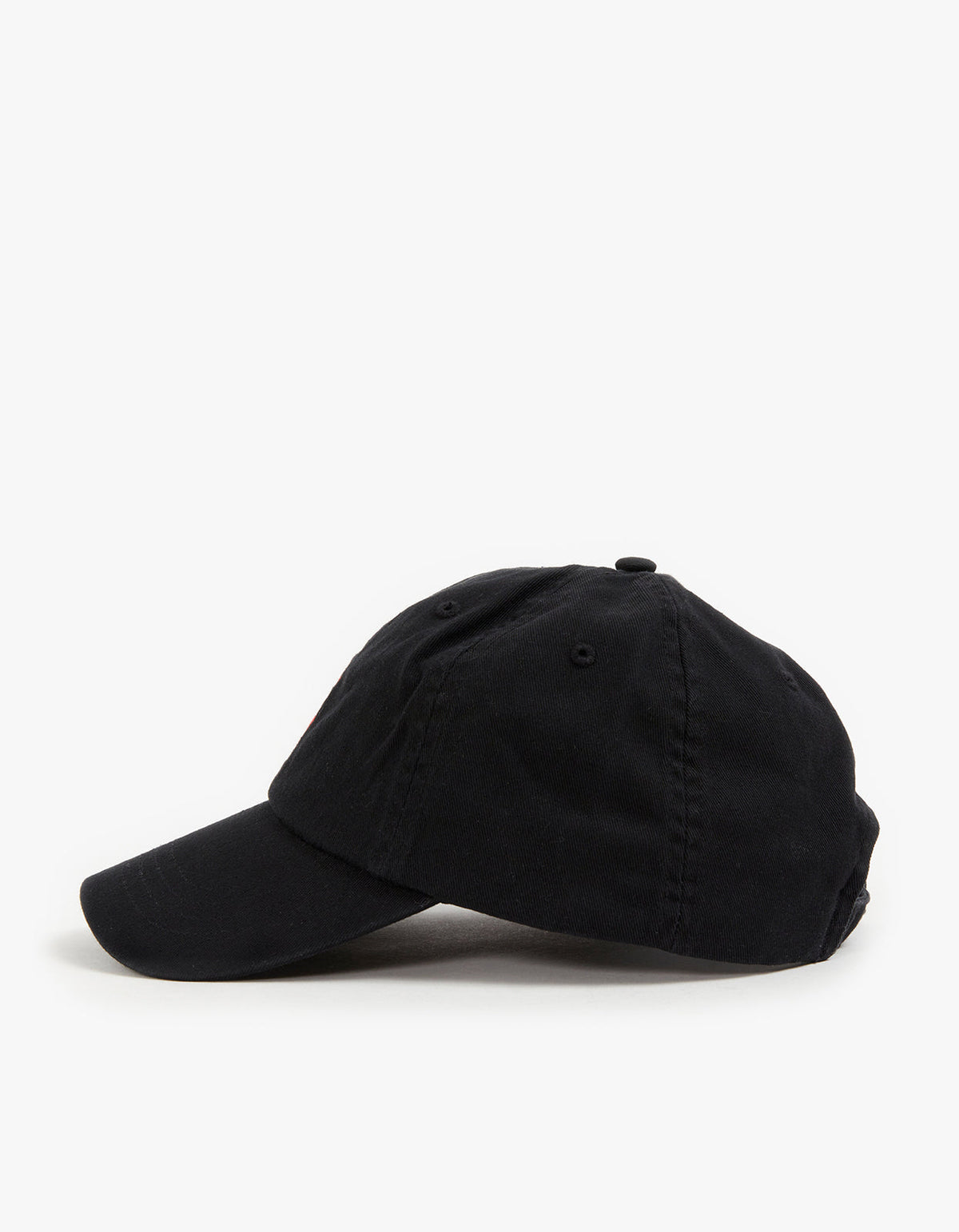 Cotton Chino Ball Cap - RL Black/RL2000 Red