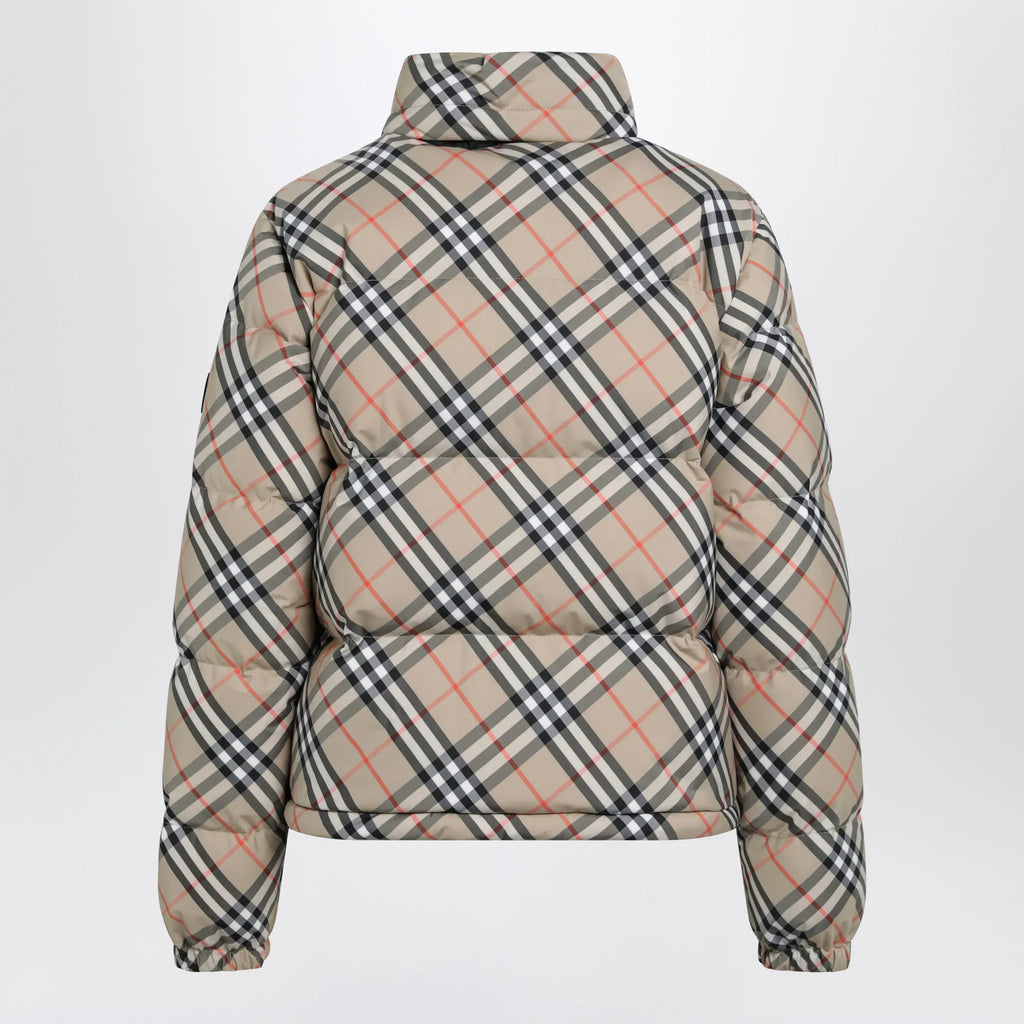 Burberry - Sand Check Ambleside Down Jacket