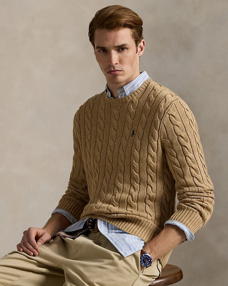 Polo Ralph Lauren — Cable-Knit Cotton Sweater